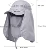 A diagram showing the dimensions of a sun hat with neck protection. Produktbild-Vorschau