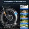 Mofaroller Faltbares Moped 20 Zoll 500 W Max 45 km/h Akku Produktbild-Vorschau 12