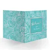 Frische Hochzeitskarte türkis mit Rosen Blüten modern üppig Produktbild-Vorschau 2