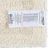 HOMESCAPES Halbrunde Badematte creme 50x80 cm aus 100% Produktbild-Vorschau 3