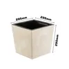 Blumenkübel Blumentopf Pflanzkübel Beton Effekt  Creme Produktbild-Vorschau 2