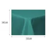 Tischdecke Leinenoptik 110x140 cm eckig Petrol beschichtet Produktbild-Vorschau 4
