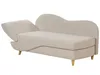 BELIANI Chaiselongue Linksseitig Beige Leinenoptik mit Produktbild-Vorschau 5