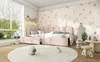 A child's bedroom with a pink bed, toys, and decorations. Podgląd zdjęcia produktu
