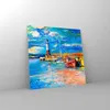 Bilder auf glas - Leuchtturm Meer - 40x40cm - Glasbilder - Produktbild-Vorschau 4