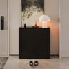 VOWNER Schuhschrank mit 2 Klappen, Schuhregal Schmal, 80 x Produktbild-Vorschau 4