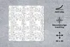 MuchoWow® Mauspad Mousepad Stadtplan - Muster - Schwarz und Produktbild-Vorschau 2