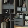 Vicco Kleiderschrank Elmo, 100 x 200 cm 3er Set, Anthrazit Produktbild-Vorschau 5