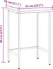 vidaXL Rohový stůl šedý 55 x 55 x 85 cm ocel a vysoce Náhled obrázku produktu 7