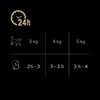 A chart showing feeding recommendations for cats based on their weight and a 24-hour clock icon. Náhled obrázku produktu