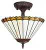 Clayre & Eef Lampada da soffitto Tiffany Ø 29x30 cm Vetro Anteprima dell’immagine prodotto 2