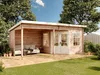 Alpholz Gartenhaus Carl-28 aus Massiv Holz, Gerätehaus mit Produktbild-Vorschau 1