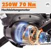 A close-up, illustrative view of an e-bike motor with internal components highlighted. Produktbild-Vorschau