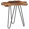 Couchtisch 70 x 45 cm Massivholz Teak und Polyresin Produktbild-Vorschau 9