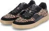 Bullboxer Damen Low Sneaker Beige Leder handcrafted Animal Produktbild-Vorschau 1