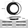 Product dimensions and specifications for a modern ring-shaped lamp. Náhled obrázku produktu