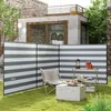 Outsunny Windschutz Camping Sichtschutz mit 4 Stahlstangen Produktbild-Vorschau 2