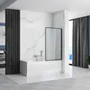 Vaňová zástena Pevná Rea LAGOS Fix Black 70 Náhľad obrázku produktu 2