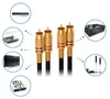 deleyCON 1,5m Cinch RCA HiFi Kabel, 2x Stecker auf 2x Produktbild-Vorschau 5