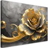 Leinwandbild Złota Róża 60x40 Feeby Gold bild für die wand Produktbild-Vorschau 1