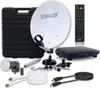 Camping Satellitenanlage Weiß Stahl 35 cm mit Receiver Produktbild-Vorschau 1