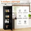 COSTWAY, armoire haute à 4 étagères, meuble de rangement Voir les images du produit 4