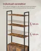 VASAGLE Bücherregal, 6 Ebenen, Regal, Standregal mit Türen, Produktbild-Vorschau 4