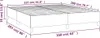 vidaXL Boxspringbettgestell Schwarz 160x200 cm Kunstleder Produktbild-Vorschau 7