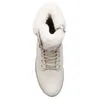 A top-down view of a white winter boot. Produktbild-Vorschau