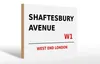 Holzschild London 30x20cm West End Shaftesbury Avenue W1 Produktbild-Vorschau 1