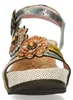 Laura Vita Laura Vita Keilsandalette Beige Produktbild-Vorschau 8