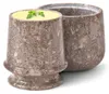 Marmor Butterdose mit Deckel, 10,8 cm, Ozeanblau Náhled obrázku produktu