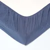 HOMESCAPES Lněné prostěradlo Extra High Dark Blue, 152 x Náhled obrázku produktu 2