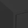 Close-up of the corner of a dark gray cabinet with a drawer. Produktbild-Vorschau