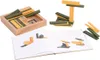 Kapla Holzbrettchen Set 40 Stk. Grün und Gelb KAPL172105 Produktbild-Vorschau 5