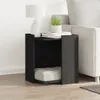vidaXL Katzenklo Schwarz 42x42x51 cm Holzwerkstoff Produktbild-Vorschau 3