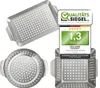 HEIMWERT Hochwertiges Premium Edelstahl Grillkorb 3er Set - Produktbild-Vorschau 1