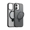 Two phone cases are shown side-by-side against a white background. The case on the right has a ring stand attached. Anteprima dell’immagine prodotto