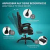 ML-Design Gaming Stuhl mit Fußstütze, Schwarz aus Produktbild-Vorschau 4