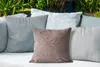 MuchoWow® Outdoor Kissen - Design - Blätter - Lila - 40x40 Produktbild-Vorschau 4