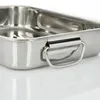 COM-FOUR® 3-teiliges Braten- und Backform-Set - Edelstahl Produktbild-Vorschau 3