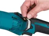 A hand is shown adjusting a part of a teal and black power tool. Podgląd zdjęcia produktu