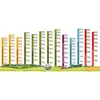 A bar chart showing different product sizes and types, with a landscape background. Produktbild-Vorschau