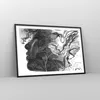 Gerahmtes Poster - Schwarzer Rahmen - Frau Linie Kunst. - Produktbild-Vorschau 8