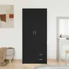 vidaXL Šatníková skriňa s dverami čierny dub 80 x 52 x 180 Náhľad obrázku produktu 4