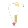 Swarovski Halskette Uni Idyllia Flower Pink Gold‑Tone Produktbild-Vorschau 7