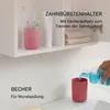 Badset 6-teilig, Badezimmer Zubehörset, Badaccessoires Rot Produktbild-Vorschau 5