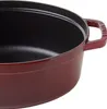 Cocotte na prach, 29 cm grenadinová červená oválná litina Náhled obrázku produktu 3