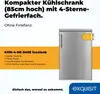 Exquisit Kühlschrank KS16-4-HE-040E inoxlook | Nutzinhalt: Produktbild-Vorschau 2