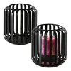 1.10 Metall Windlicht VIKI rund / schwarz - 2er Set - Produktbild-Vorschau 1